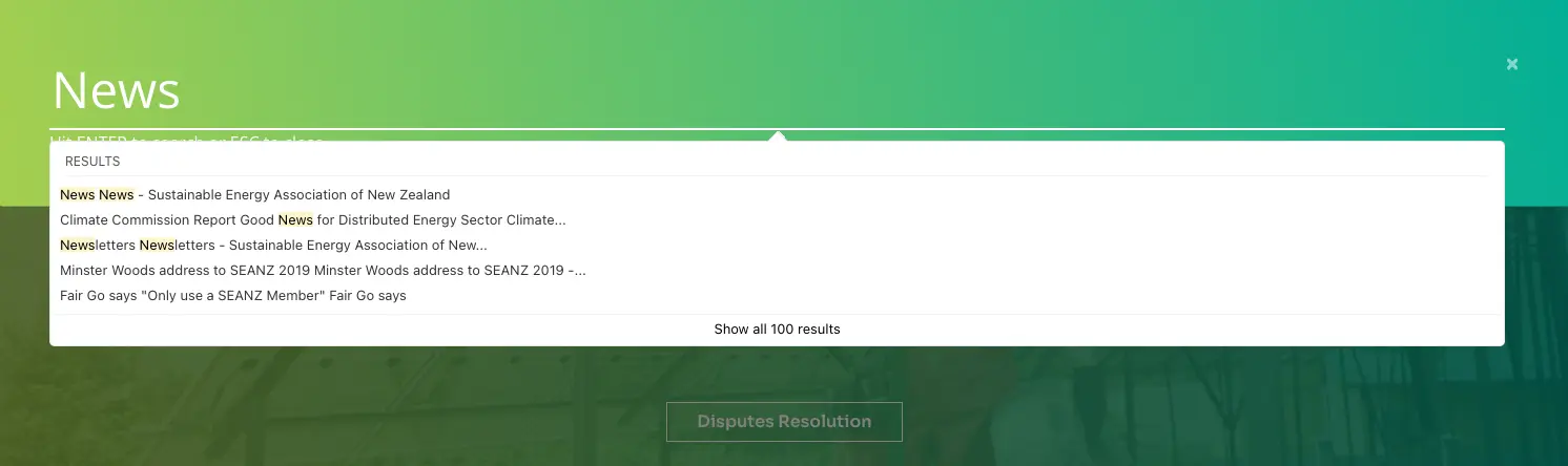 Search - suggested links and