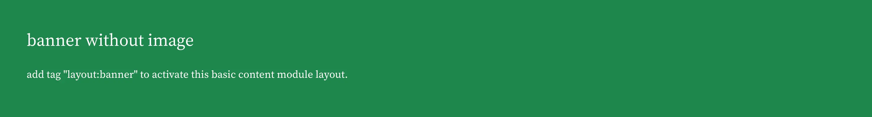 Banner with style:bg-thows-green (no image) - desktop