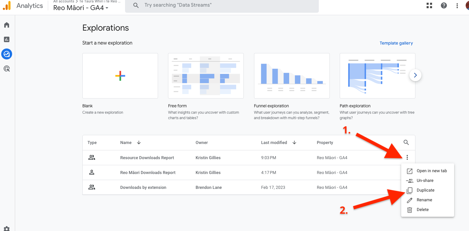 click the 3 dots then duplicate