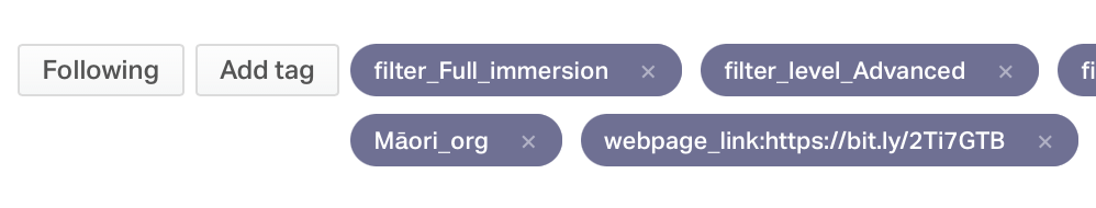 See the Māori_org tag in action.
